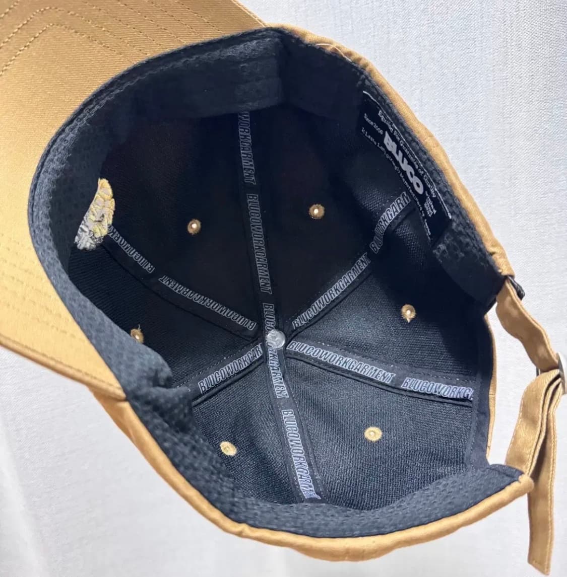 부코 로고 베이지 볼캡 상품이미지3