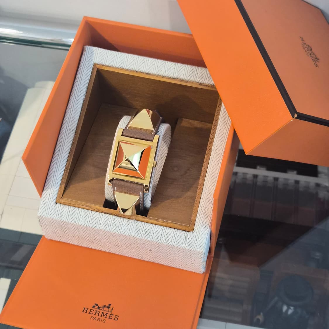 에르메스 빈티지 메도르 금장 시계 상품이미지1