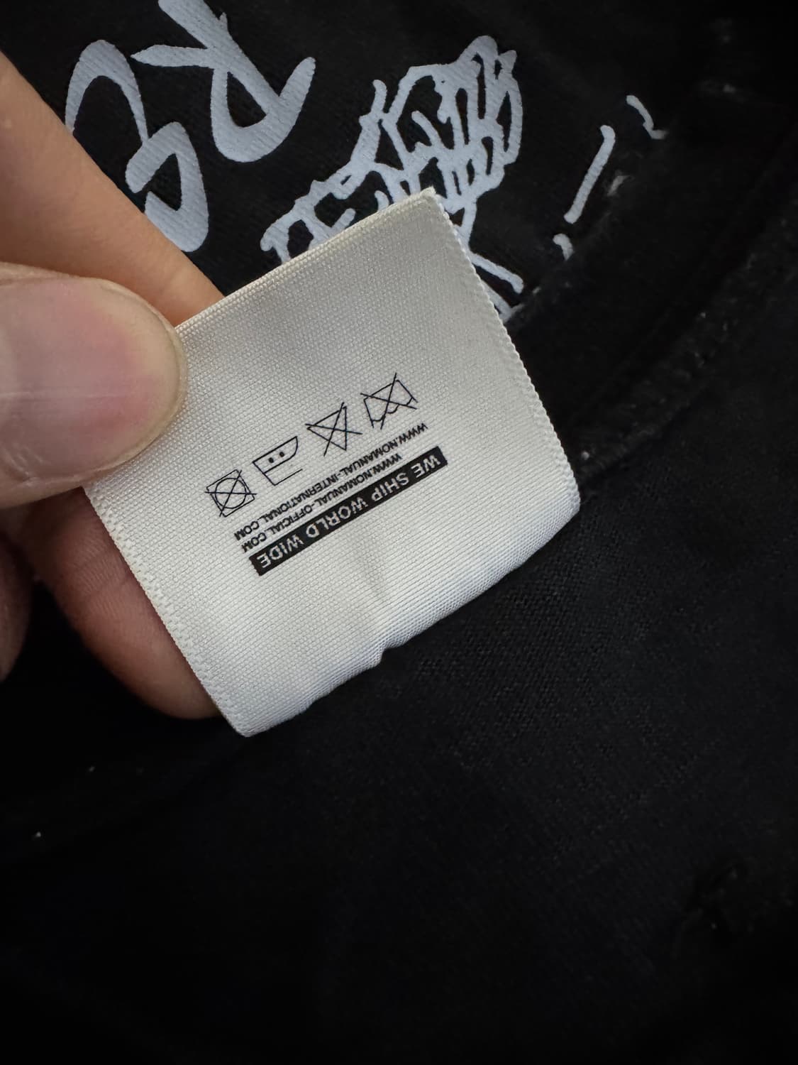 희귀!! 노메뉴얼 사무라이 뒷 프린팅 반팔 티셔츠 XL 블랙 상품이미지4