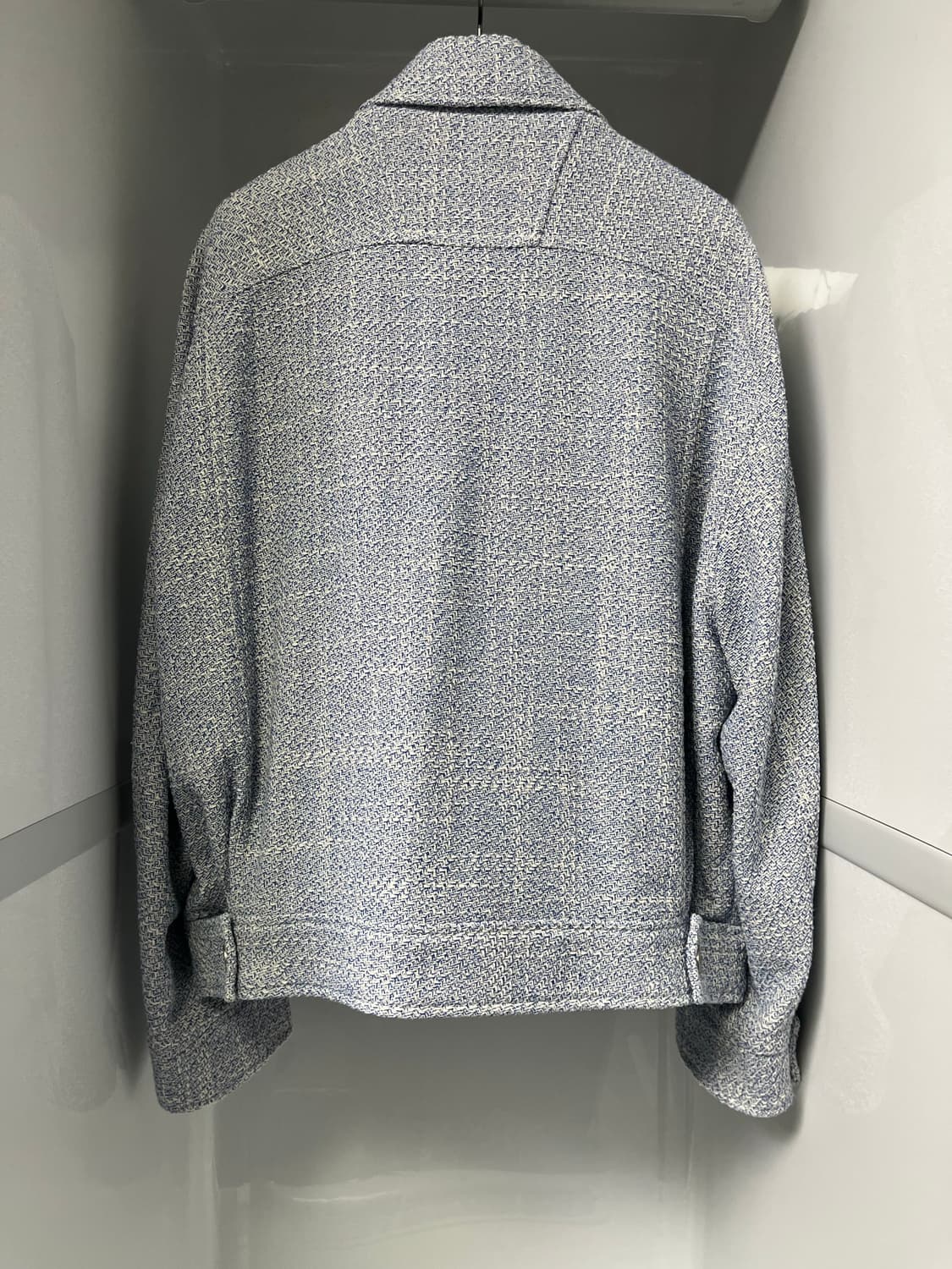 솔리드옴므 24ss 블루 트위드 자켓 상품이미지2