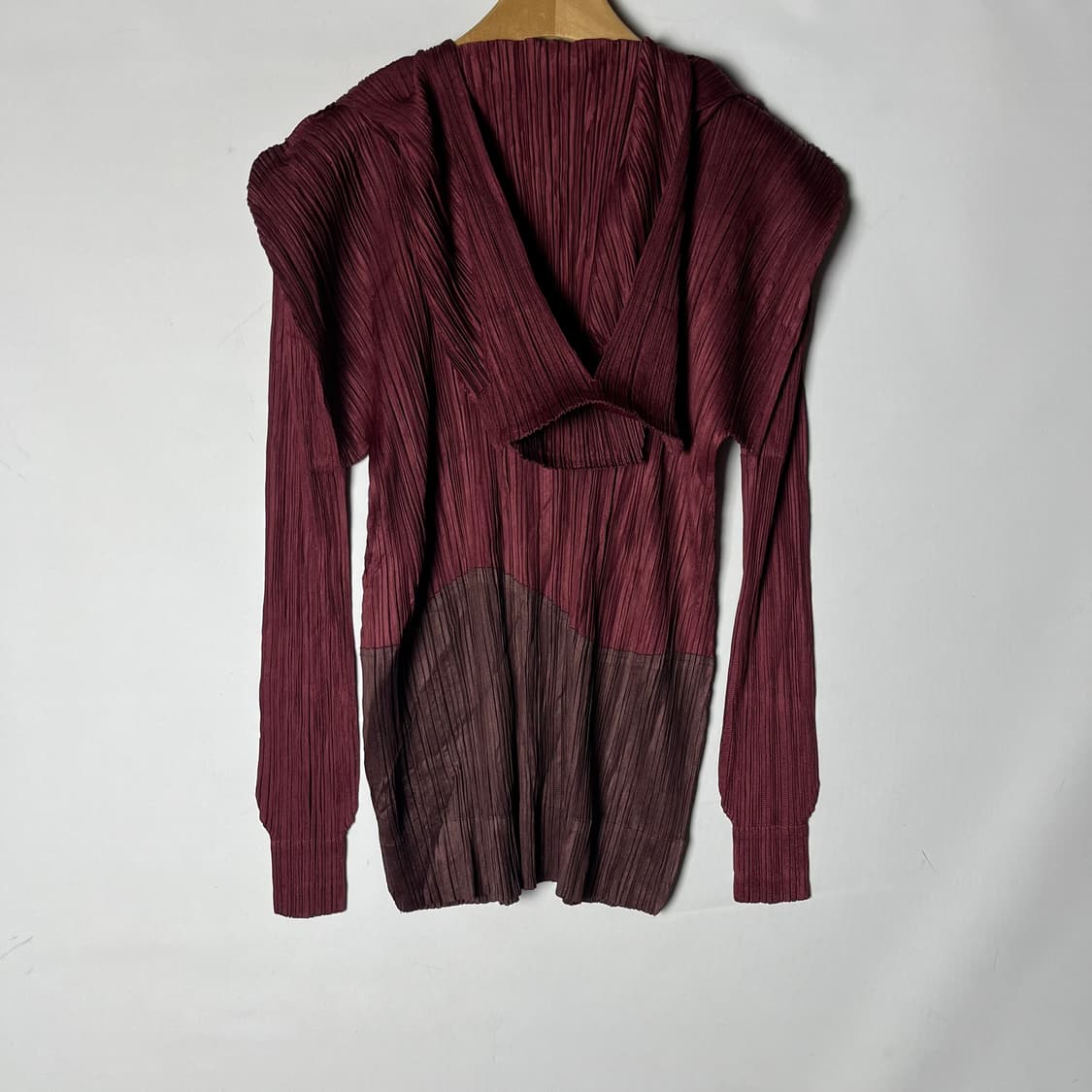 [Pleats Please] 08A/W 플리츠 플리즈 투톤 후디 집업 상품이미지2