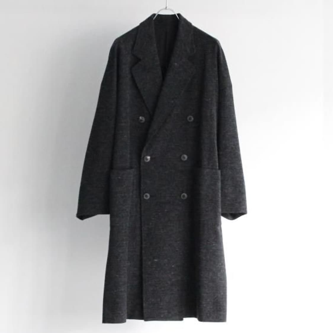 요코사카모토 23AW 로브 더블 코트 그레이 상품이미지3
