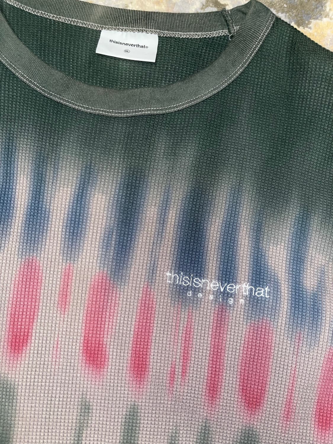 디스이즈네버댓 타이다이 와플 니트 롱슬리브 상품이미지3