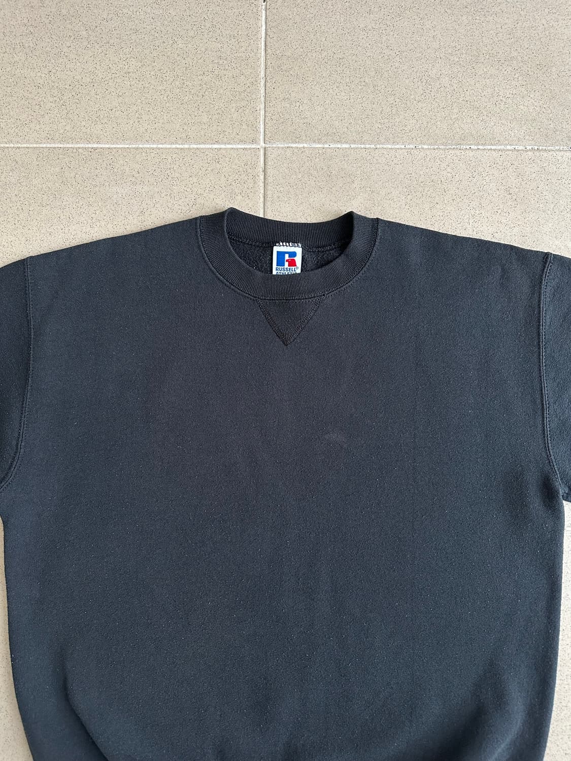 90s 빈티지 러셀 스웻셔츠 블랙 XL USA 상품이미지4