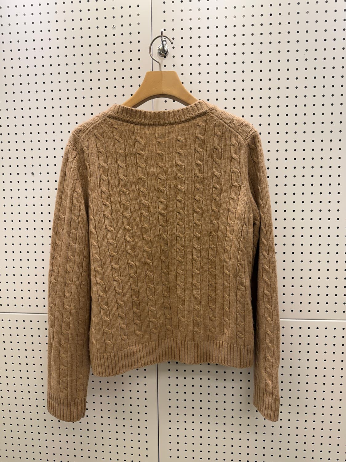 타미힐피거 스몰로고 케이블 베이지 가디건 U852 상품이미지3