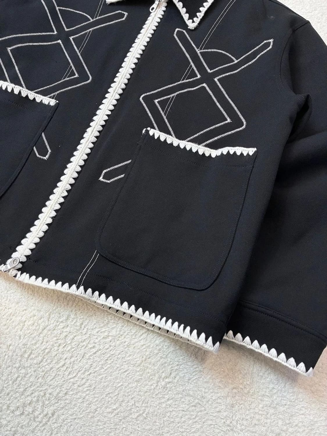 무라 MURRA 패치워크 블루종 자켓 PN5955 상품이미지4