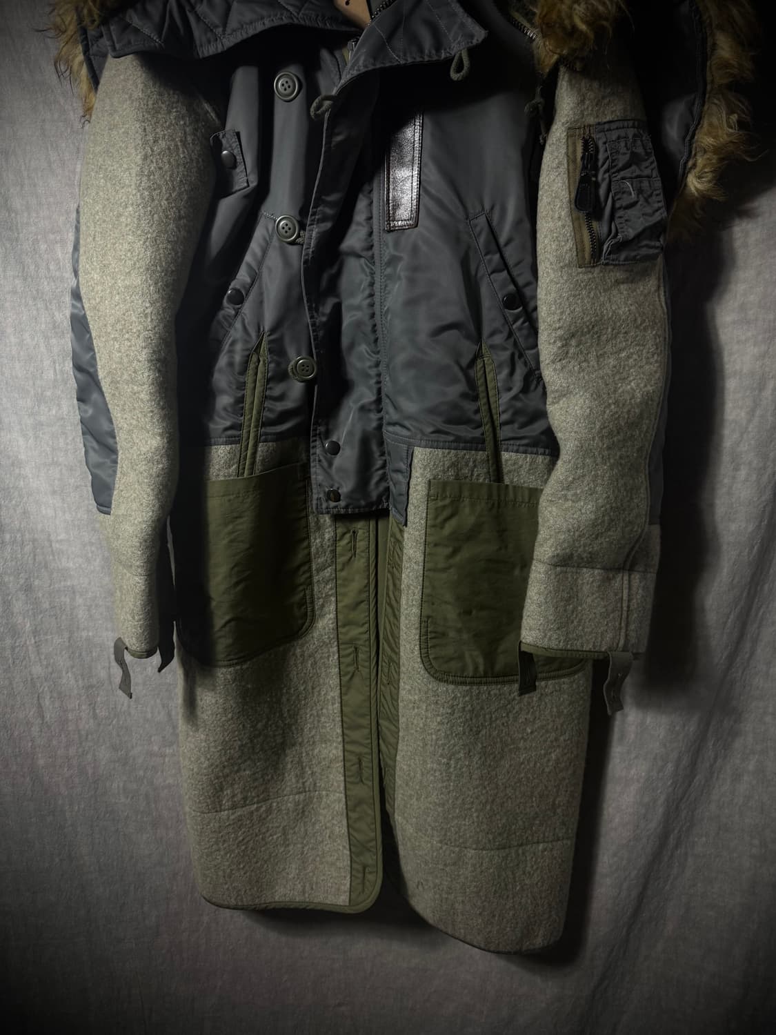 Junya Watanabe Hybrid Military Coat 상품이미지4