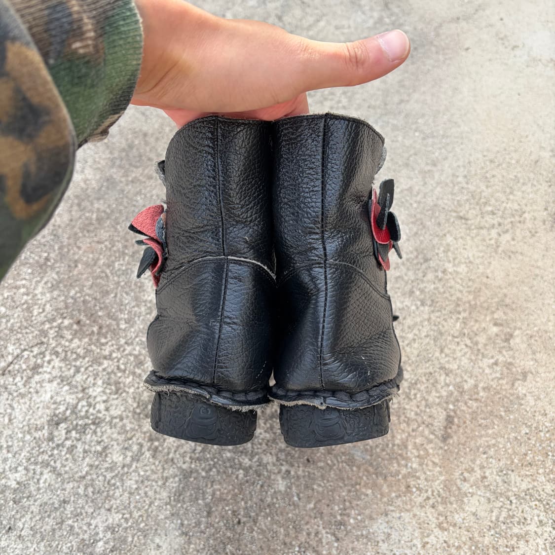 핸드 스티치 웨지 보헤미안 빈티지 앵클부츠 245 상품이미지5