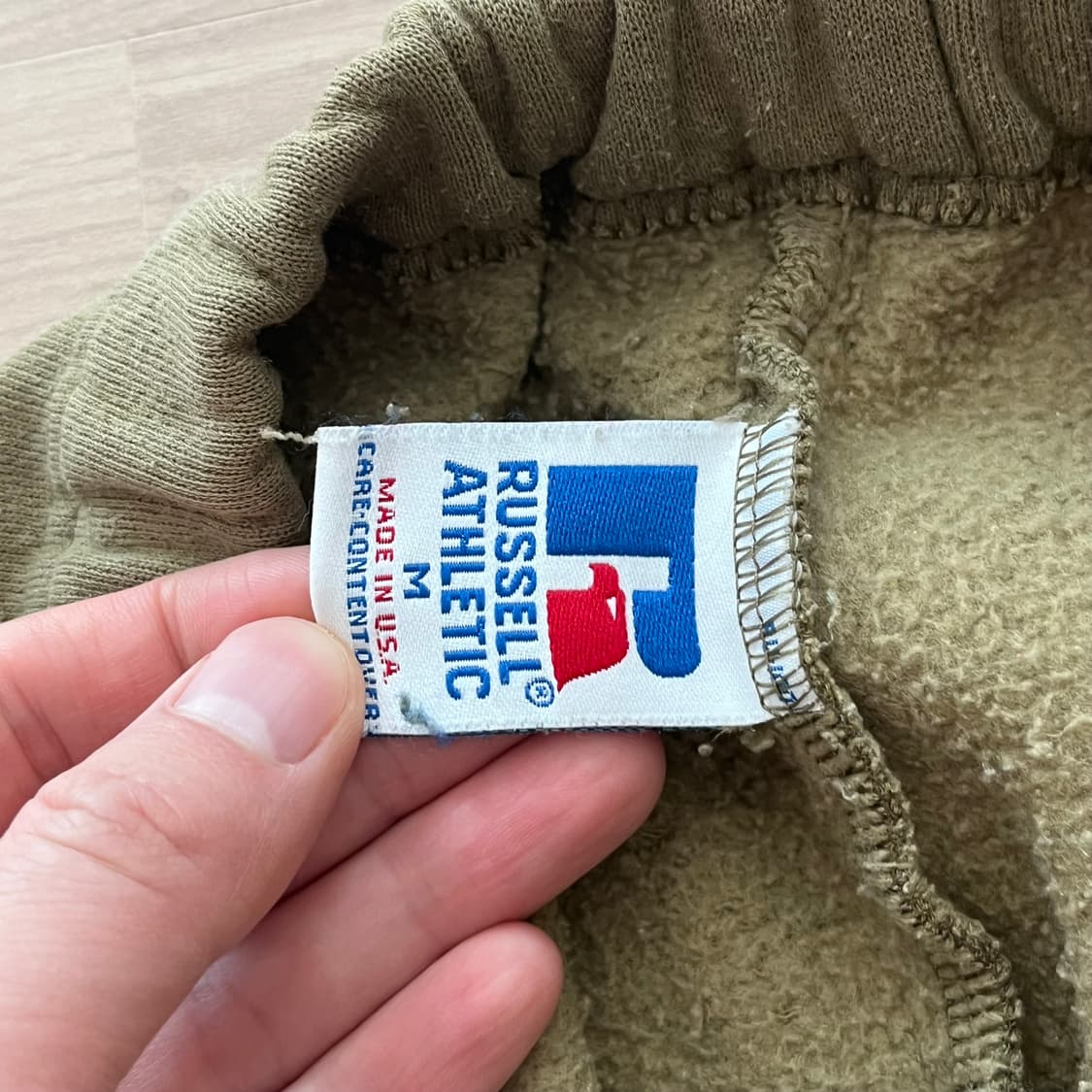 [M] 90s 빈티지 러셀 스웻팬츠 올리브 상품이미지2