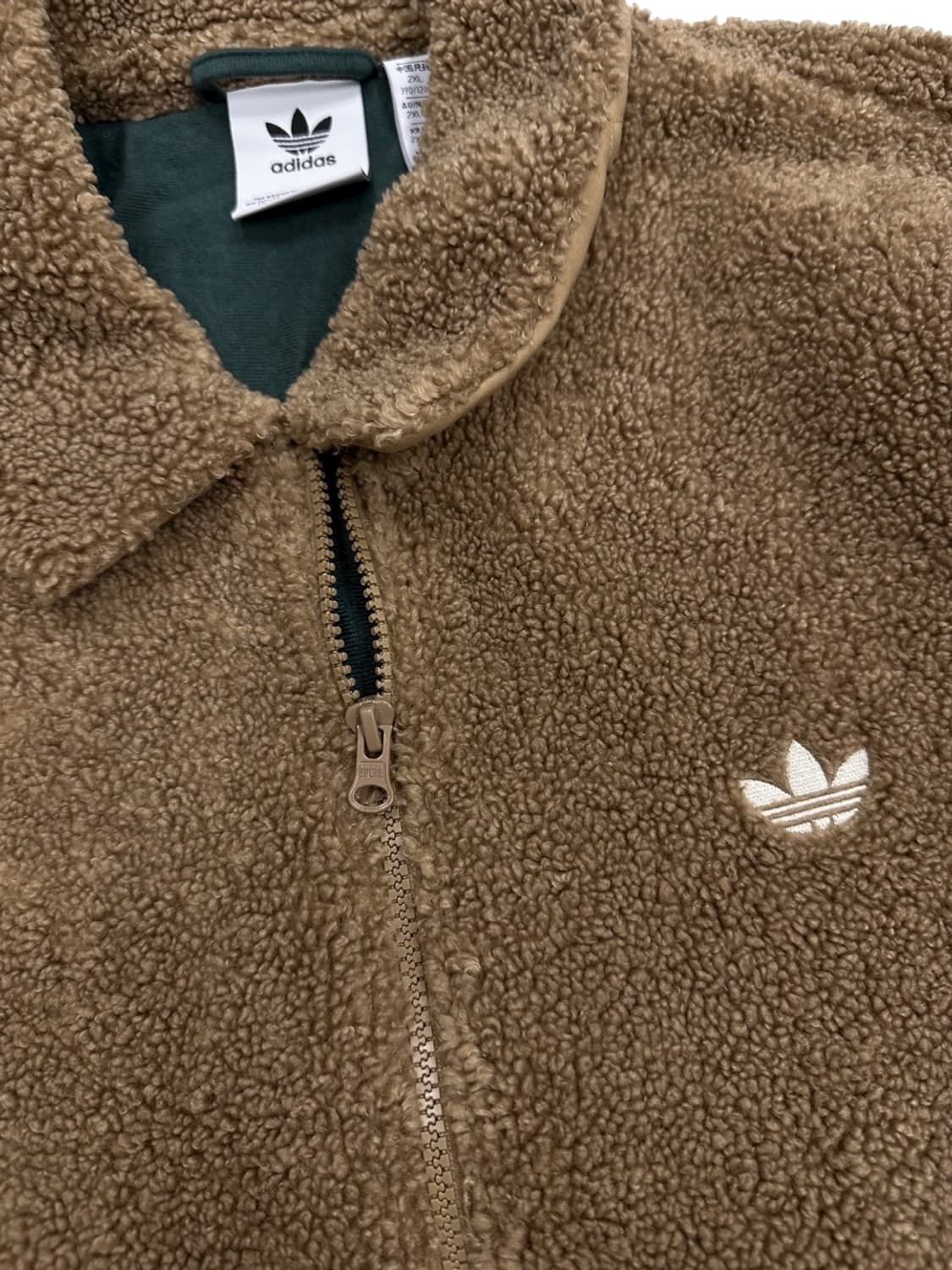 아디다스 루즈핏 플리스 브라운 (XXL)  상품이미지4