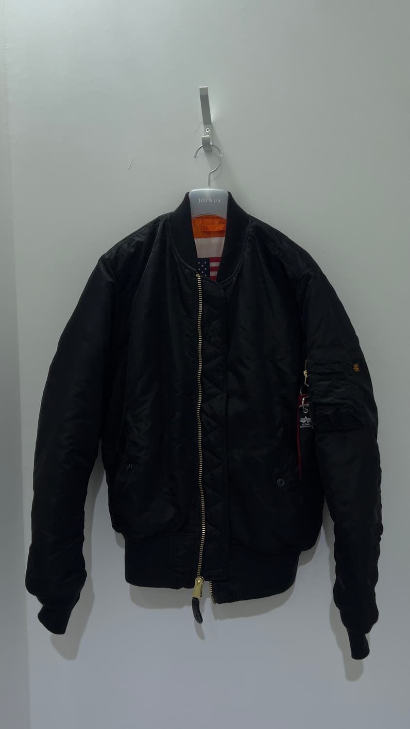 MA-1 레귤러 블러드칫 Black M 상품이미지1