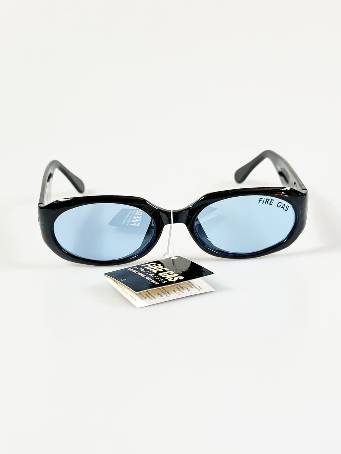 90s FIRE GAS 볼드 스퀘어 블루 틴트 빈티지 선글라스 상품이미지1