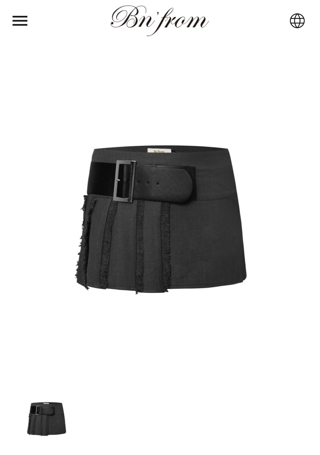 비엔프롬 SCHOOL SKIRT [GRAY] 상품이미지1