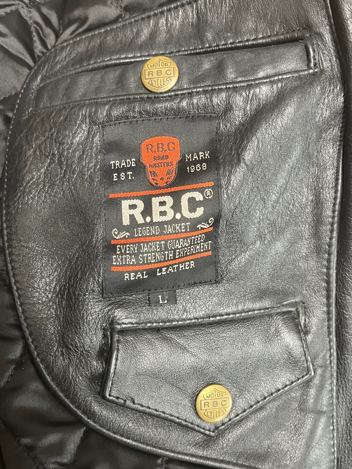 [L] RBC 빈티지 스터드 D포켓 더블 라이더 자켓 상품이미지6