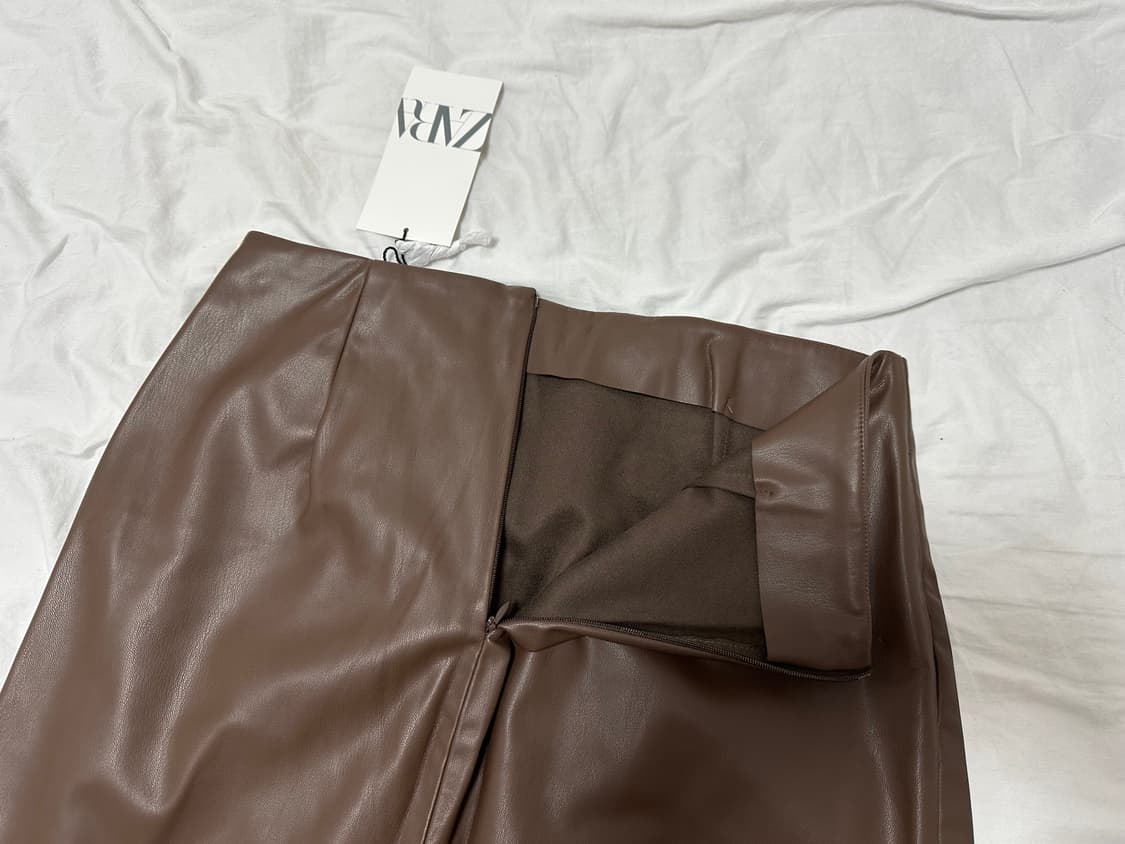 ZARA 자라 레더 치마 m (새상품) 상품이미지7