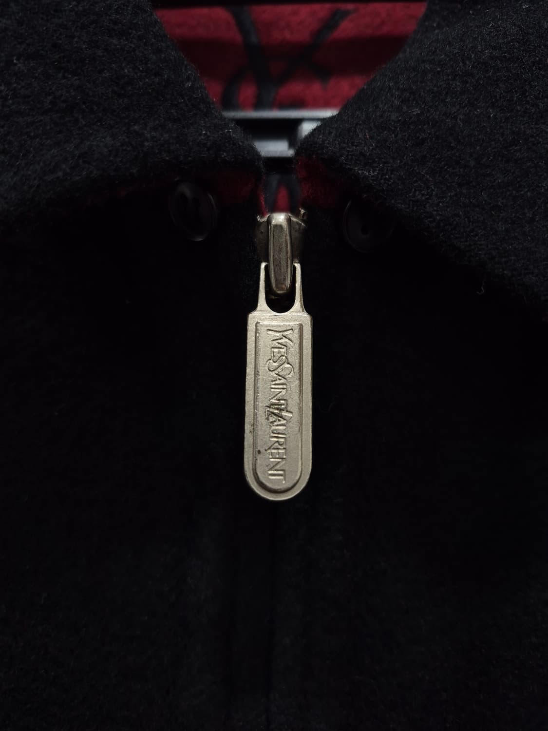 입생로랑 모직 블루종 집업 자켓 남성 95사이즈 (블랙) 상품이미지3