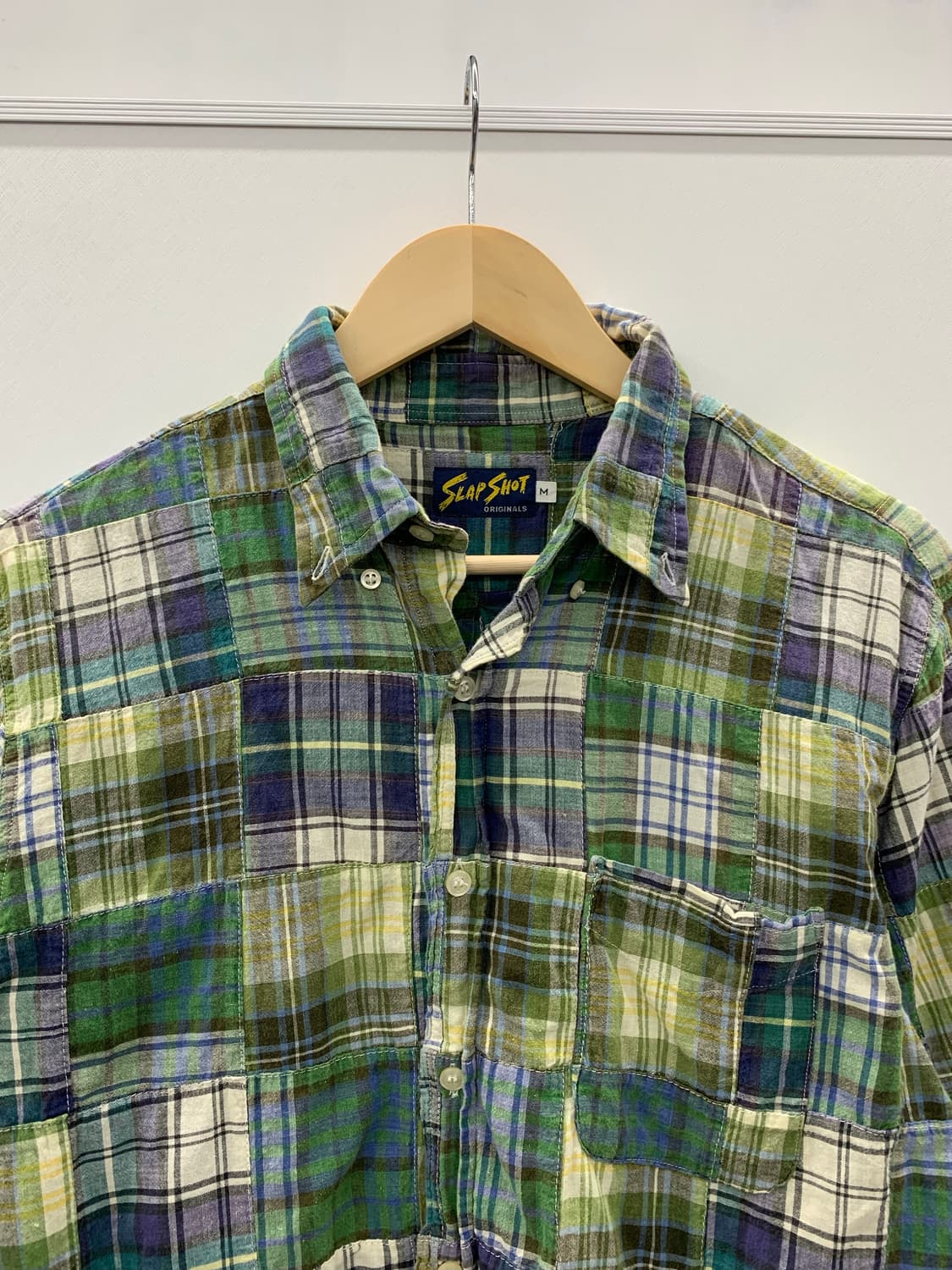 Slap Shot patchwork shirts 상품이미지3