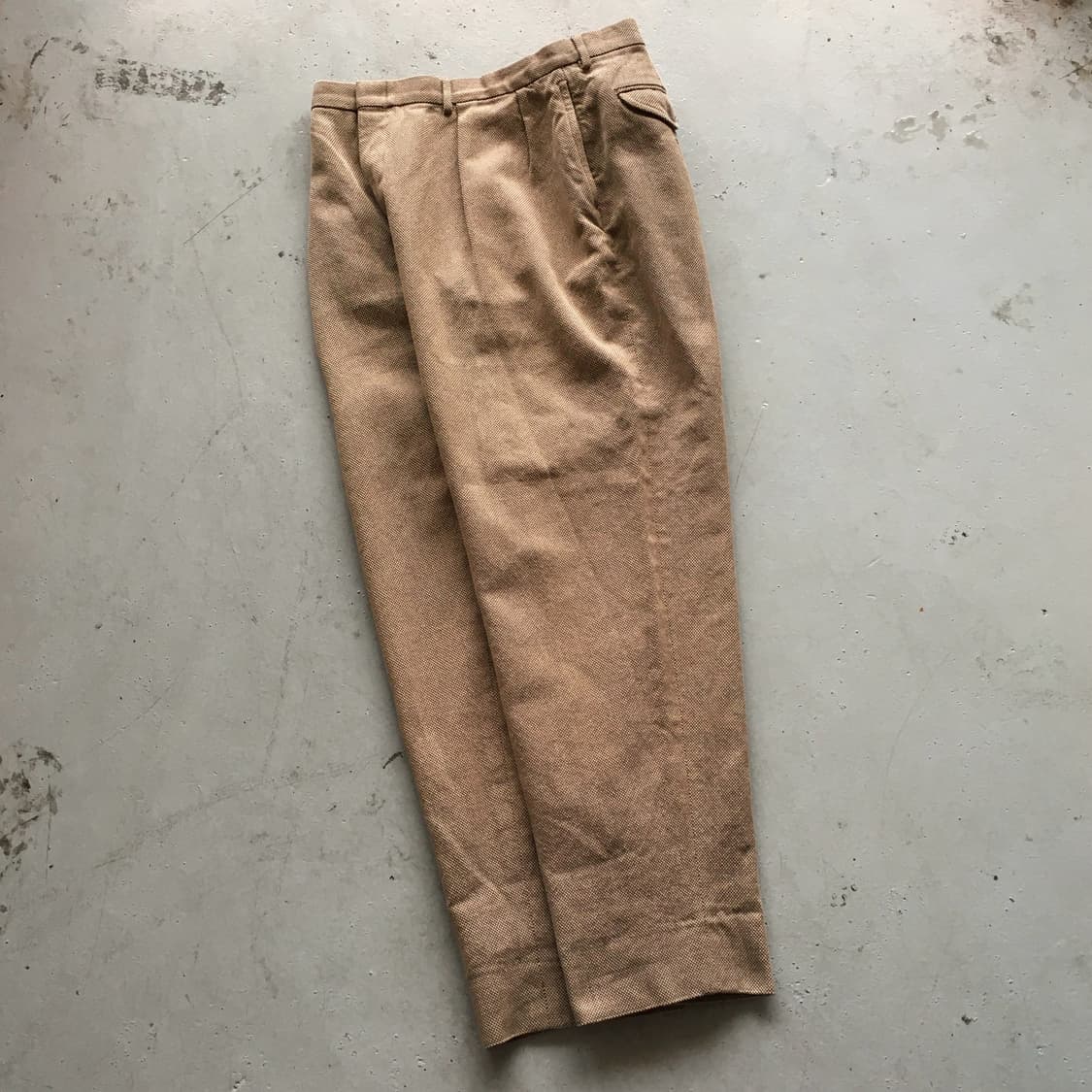 1990‘s Polo Basket Weave Cotton Two Tuck 상품이미지1