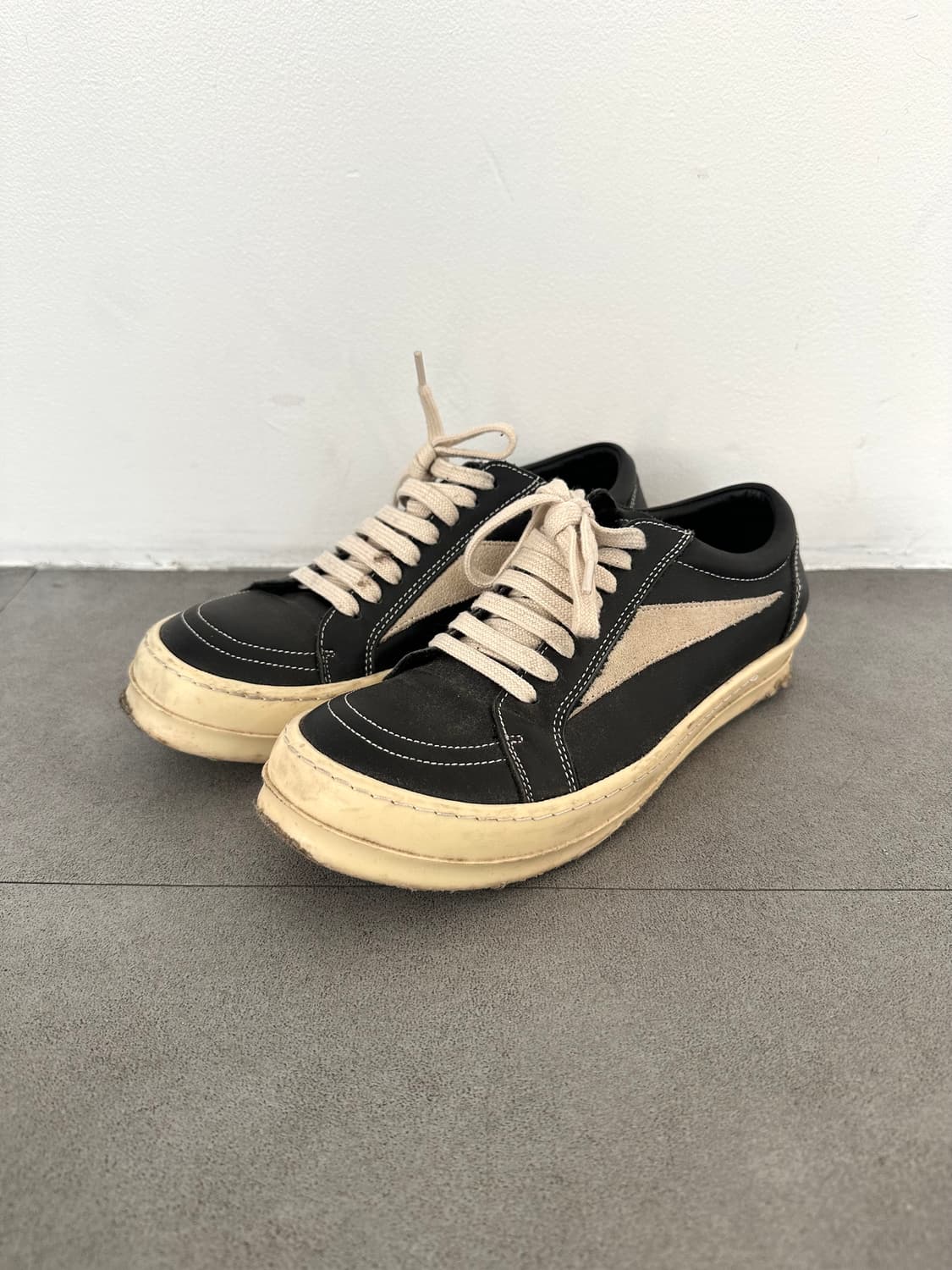 릭오웬스 빈티지 스니커즈 /릭반스 블랙밀크 상품이미지3