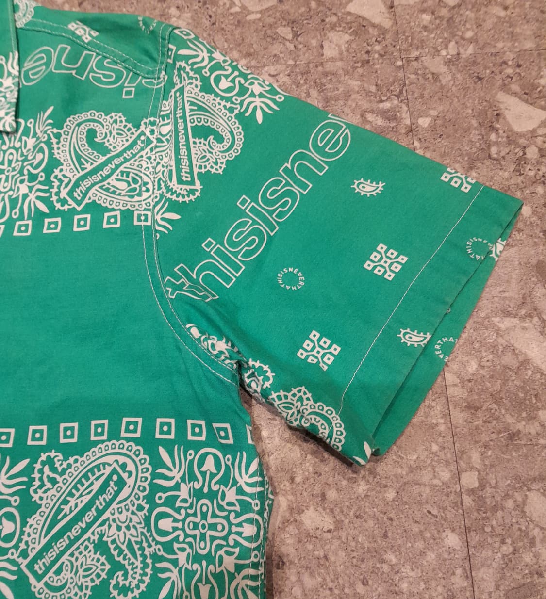 💥디스이즈네버댓 오픈카라 페이즐리 셔츠 (M)
 상품이미지7