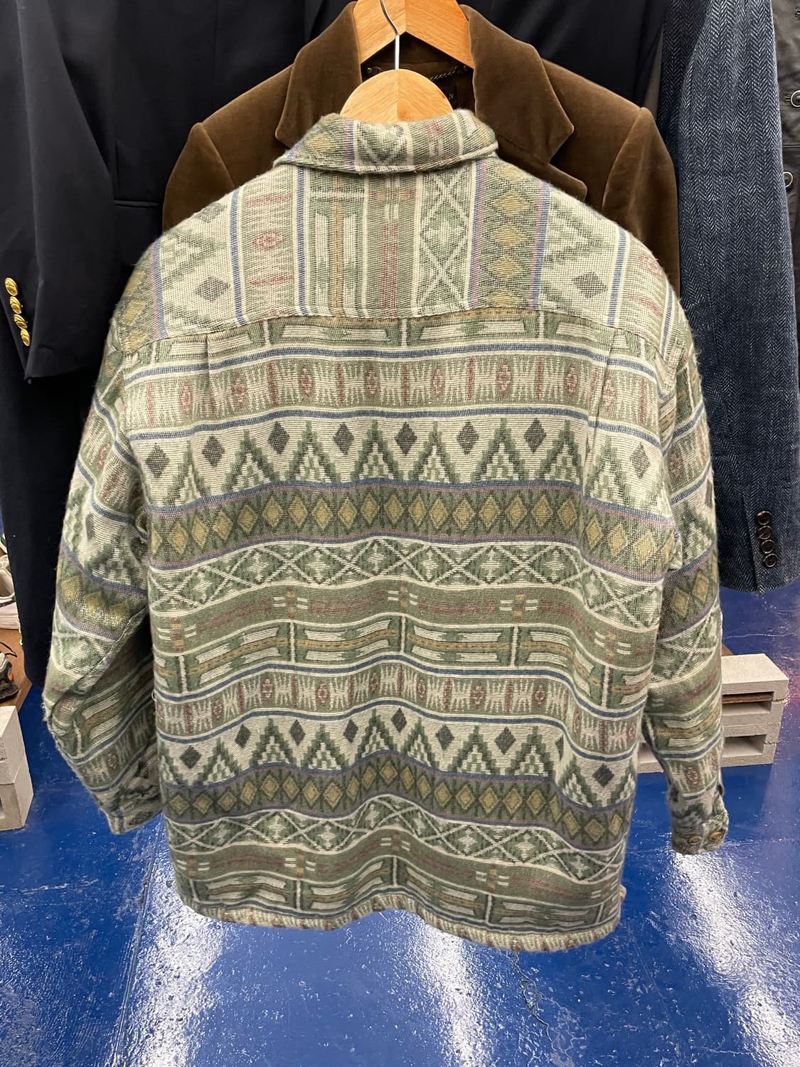 Japanese vtg 나바호 양털 플란넬 셔츠 상품이미지6