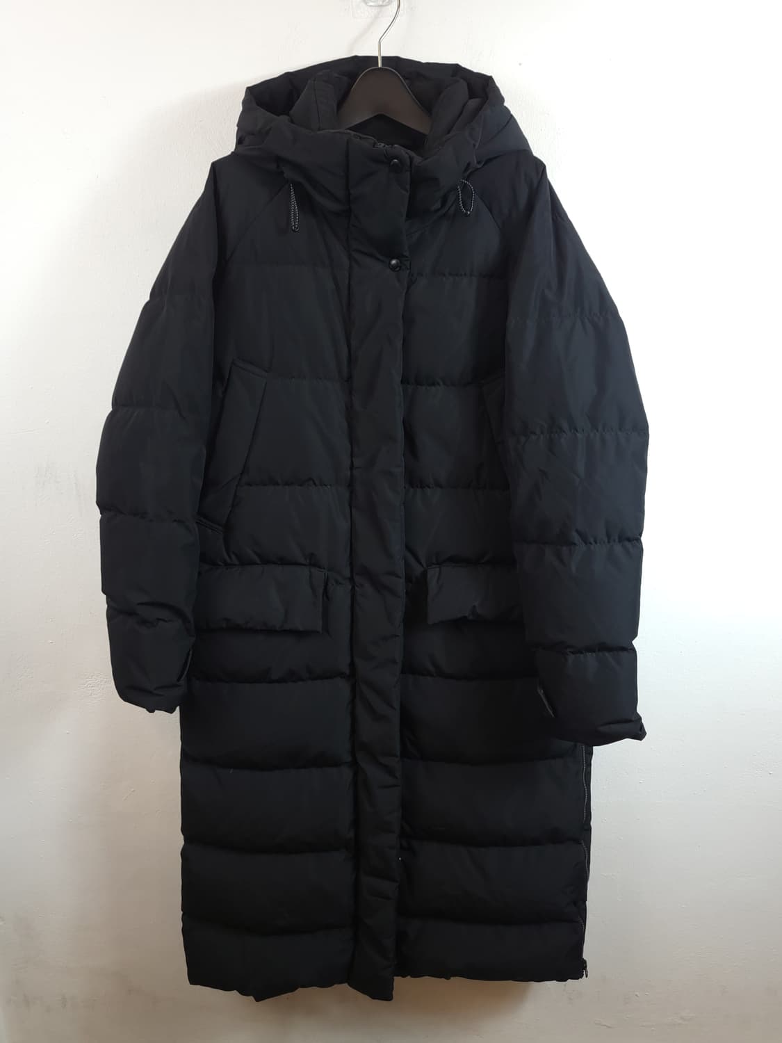 스파오 롱다운패딩 블랙 95 M 상품이미지1