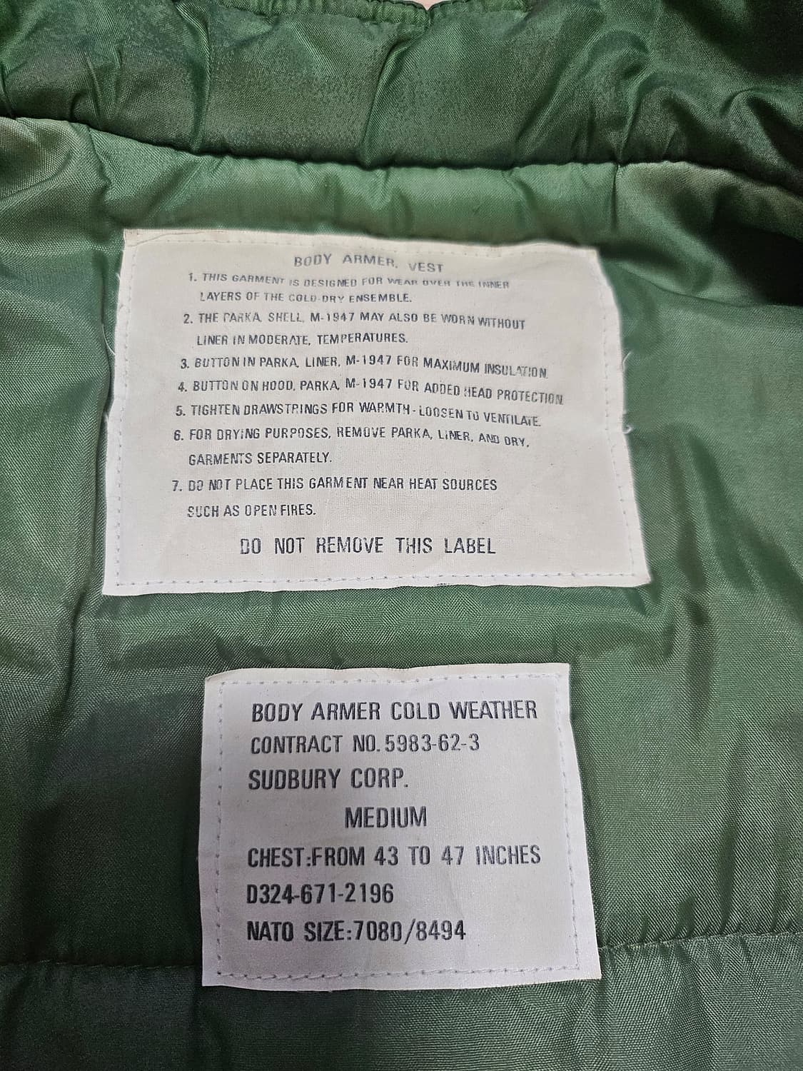 미군 밀리터리 나일론 베스트  상품이미지3