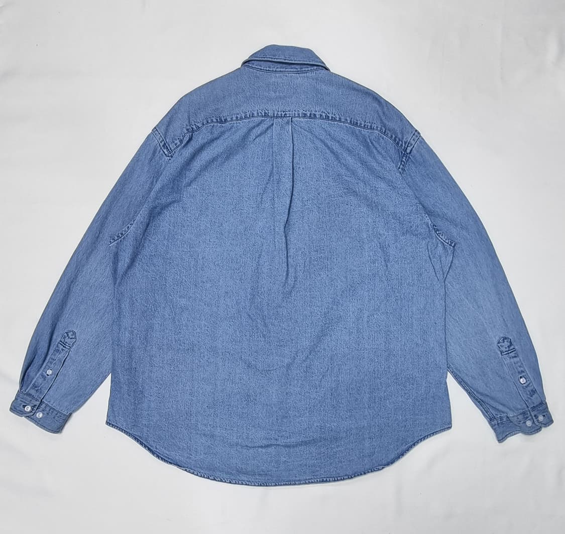 에스피오나지 인디고 워시드 워버핏 셔츠 XL _ 남성 상품이미지6