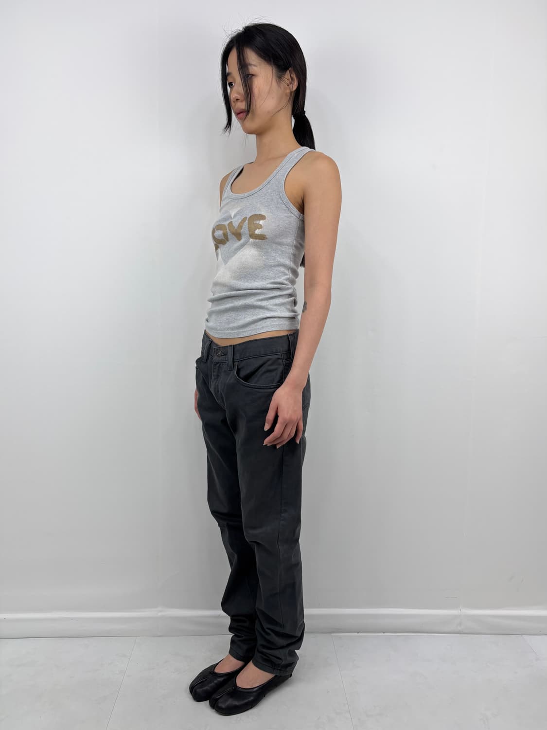 LOVE SLEEVELESS LIGHT GRAY 상품이미지4