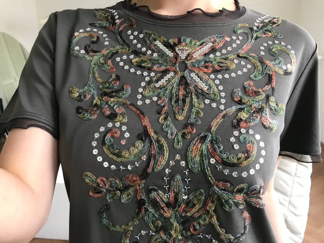 vintage pattern top 상품이미지6