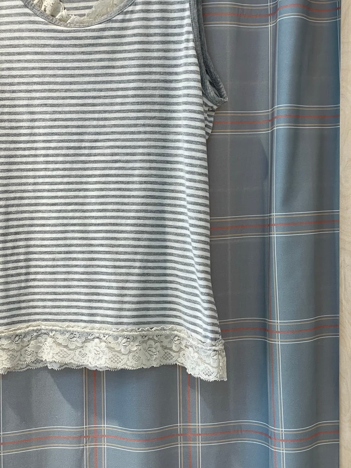 일본빈티지 모리걸 레이스나시 상품이미지3