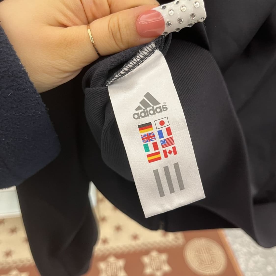 아디다스 Y2K 올드스쿨 레트로 빅로고 져지 집업 90 C10072 상품이미지6