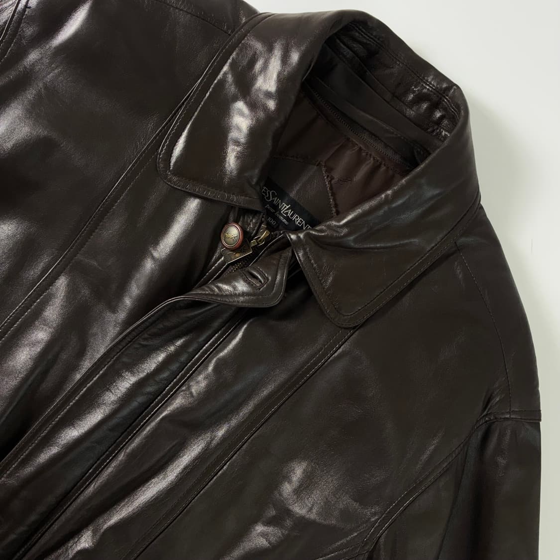 YSL  입생로랑 다크브라운 레더 자켓  상품이미지3