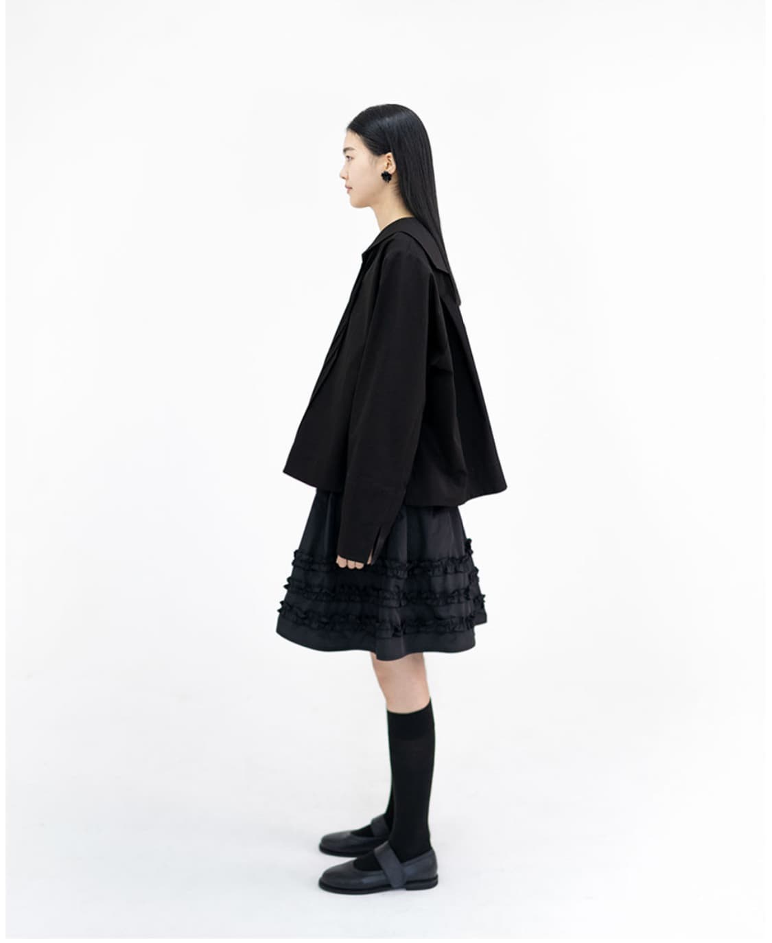 유노이아 프릴 스커트 frill short skirt 상품이미지4