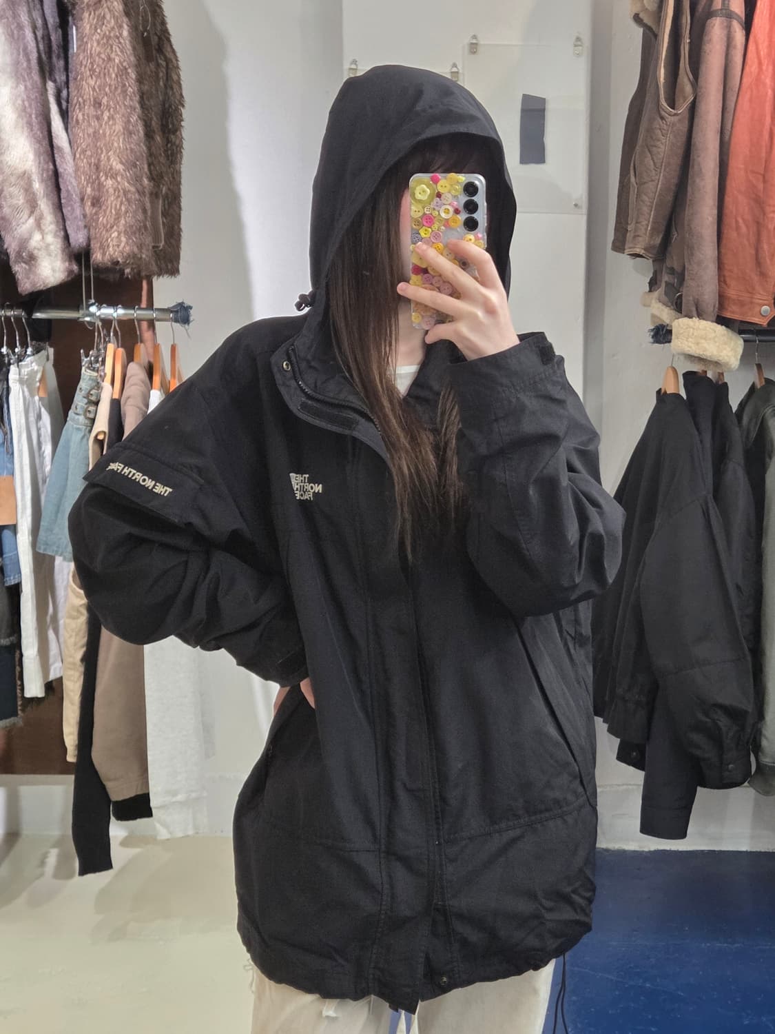 TNF 노스페이스 고프코어 후드 바람막이 상품이미지1