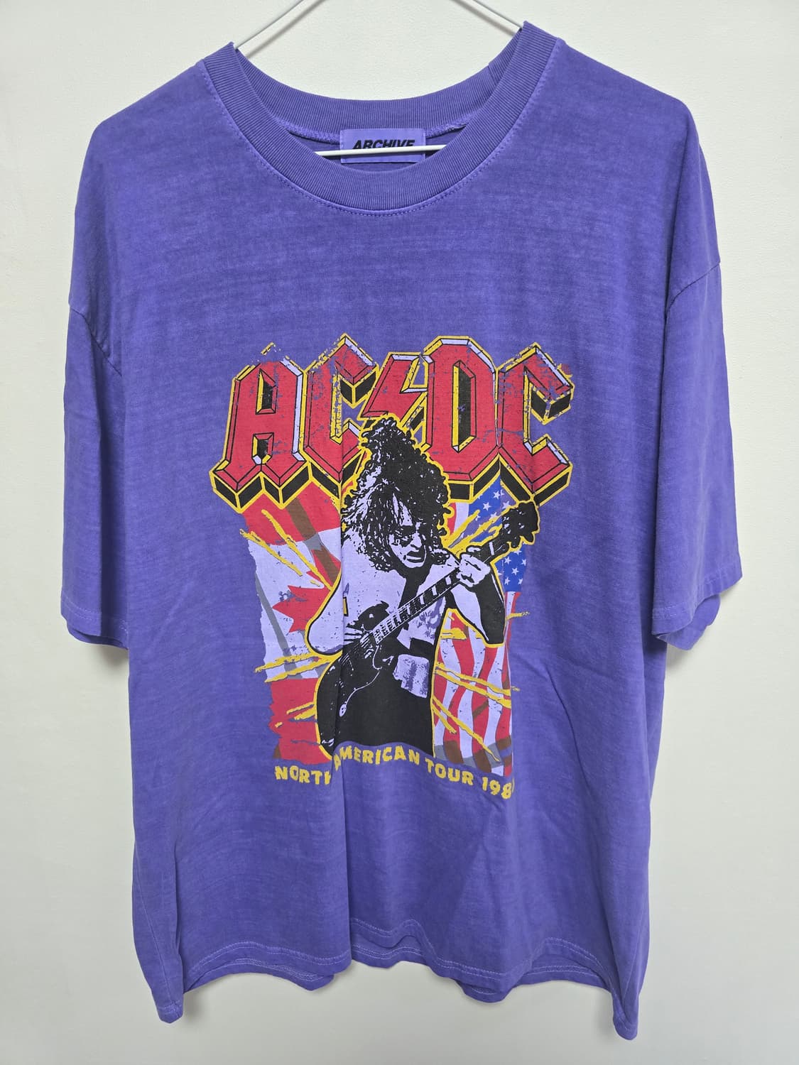 투어다잉 피그먼트 워싱 오버핏 반팔티셔츠 (퍼플) 상품이미지1