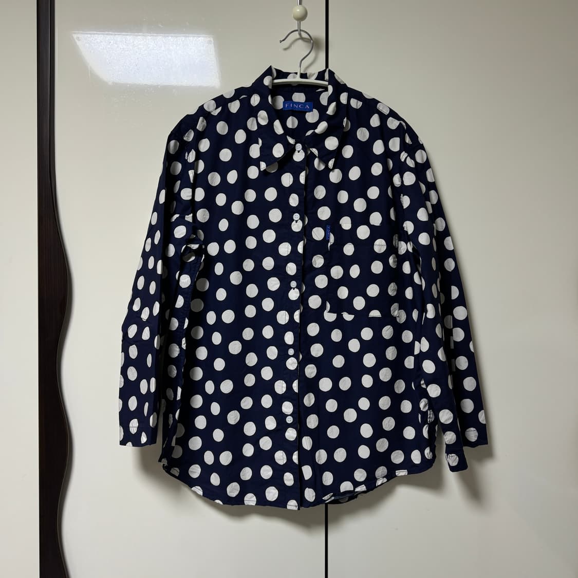 핀카 클래식셔츠 M 네이비 도트 상품이미지3