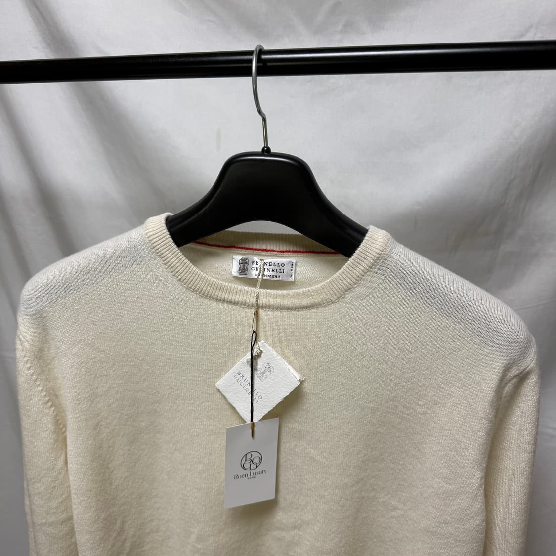 브루넬로 쿠치넬리 캐시미어 라운드넥 니트 스웨터 상품이미지3