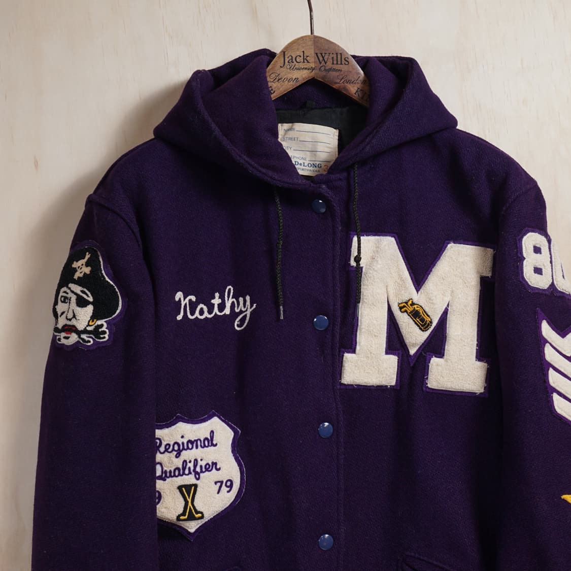 Delong 미국 우먼 바시티 자켓 상품이미지2