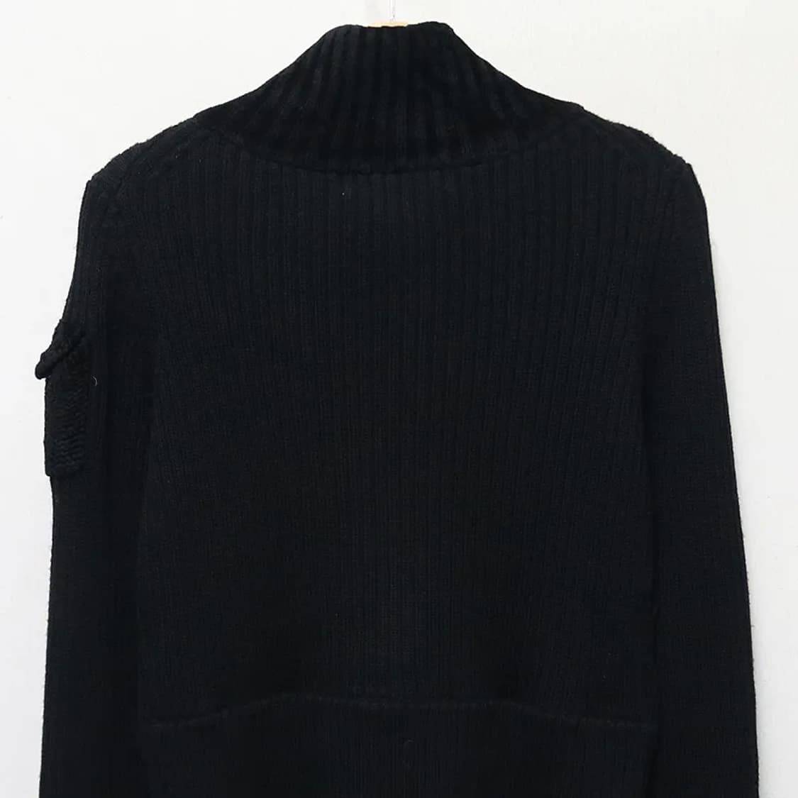 LES HALLES 울 터틀넥 니트 크롭 집업 60471 상품이미지7