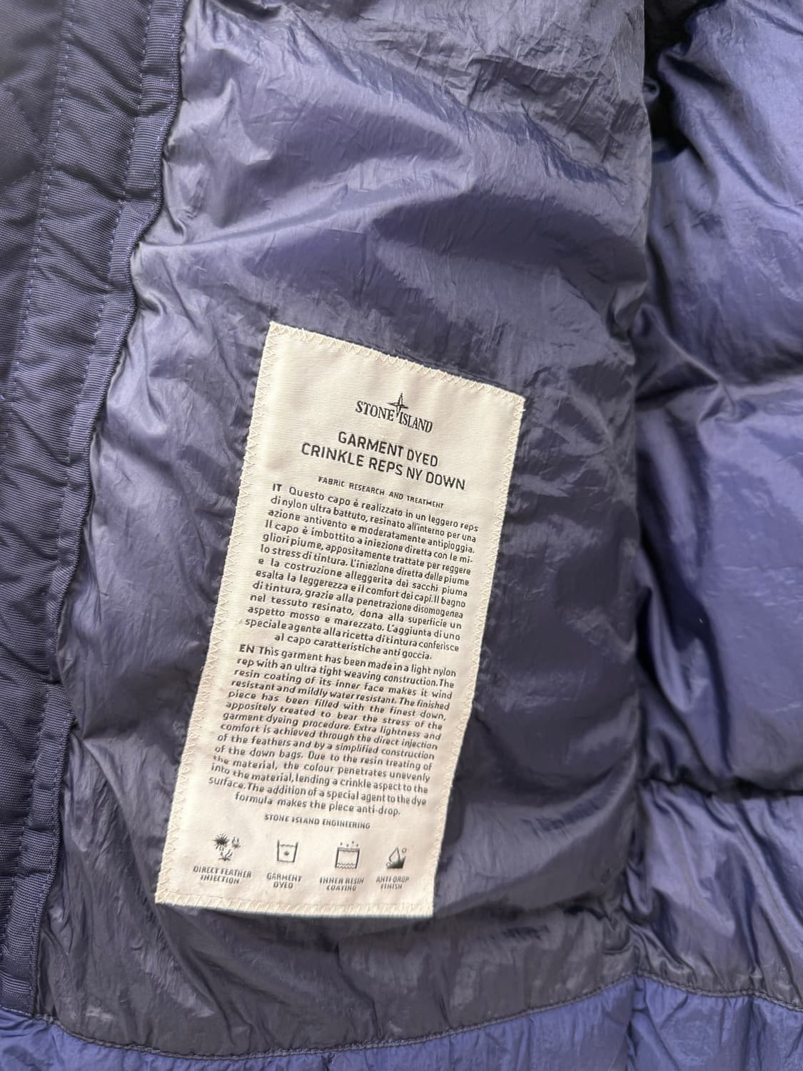 [M] 스톤아일랜드 크링클랩스 후드 패딩 상품이미지5