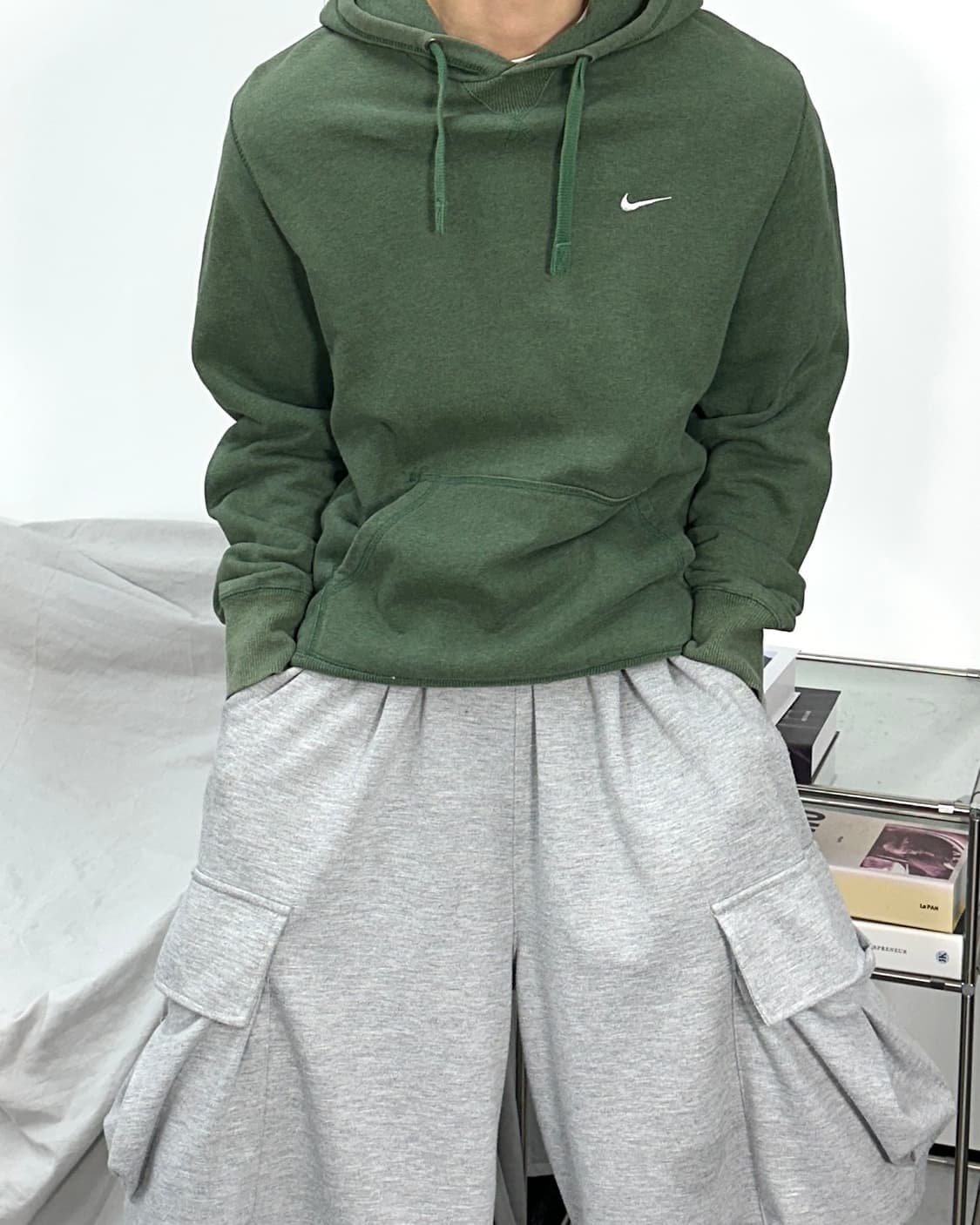 나이키 딥그린 스우시 후드티 XL 상품이미지1