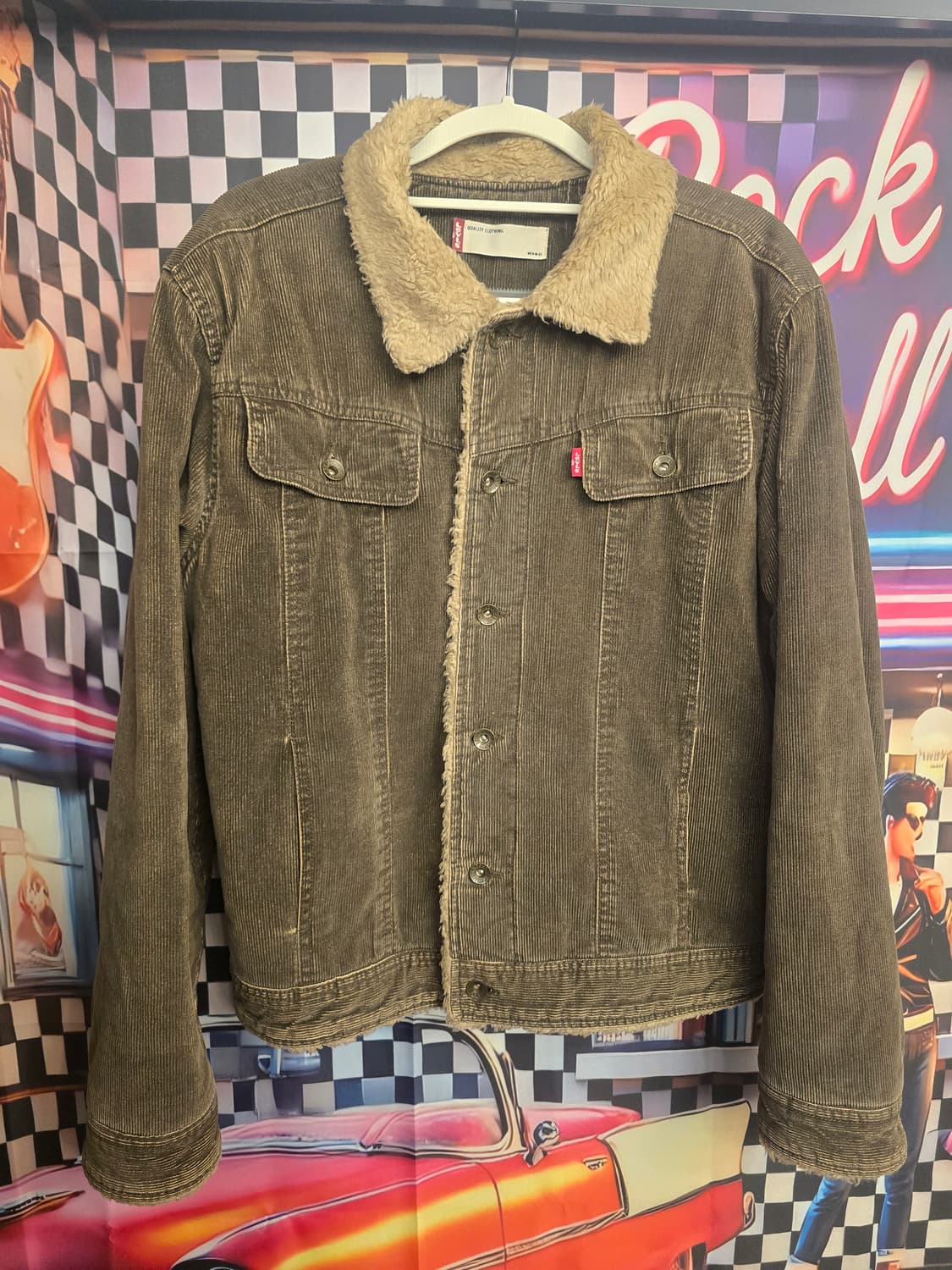 리바이스(Levi's) 코듀로이 쉐르파 브라운 트러커 재킷 상품이미지1