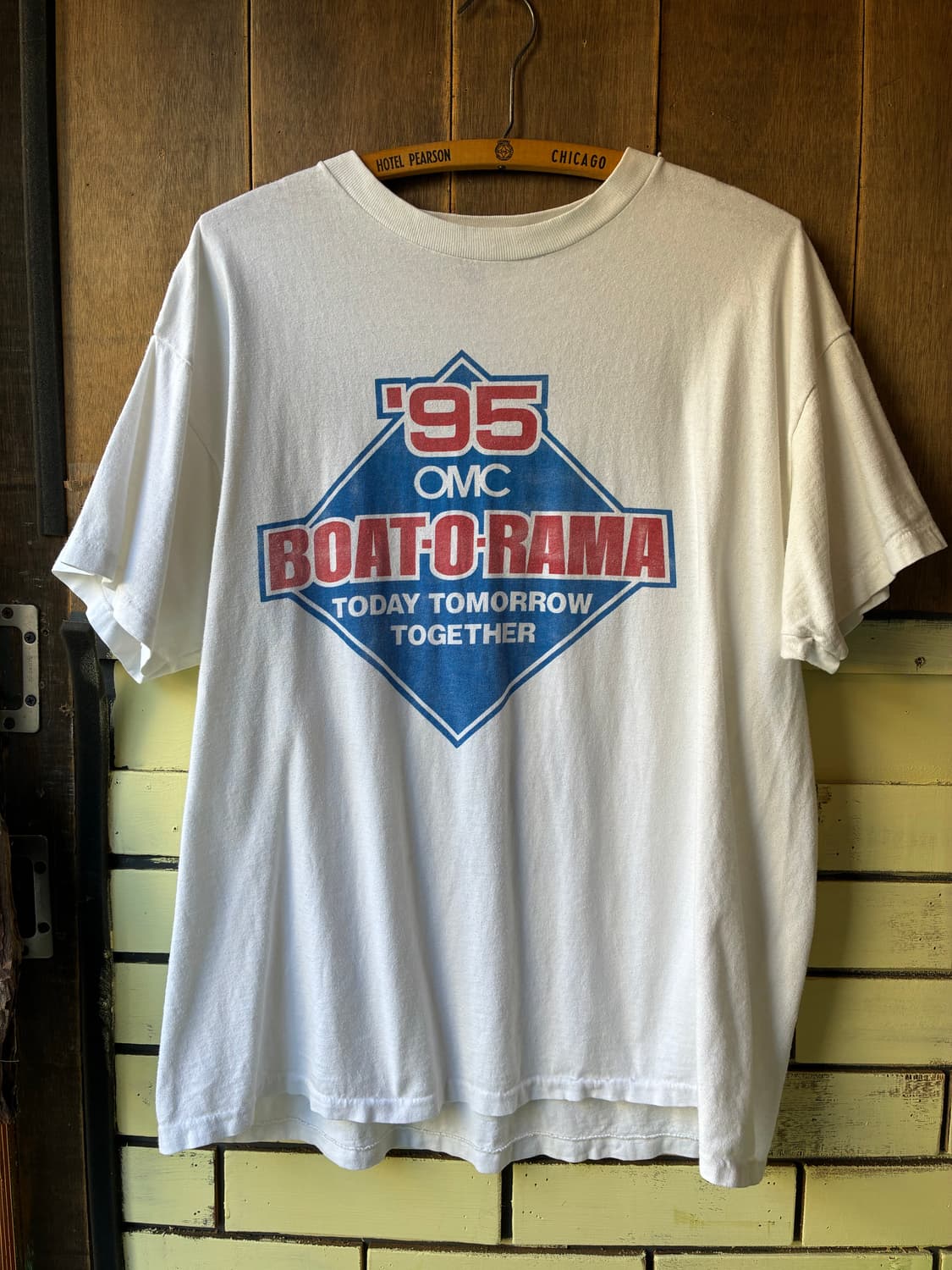 90s OMC BOAT-O-RAMA T-shirt Made in USA 상품이미지2