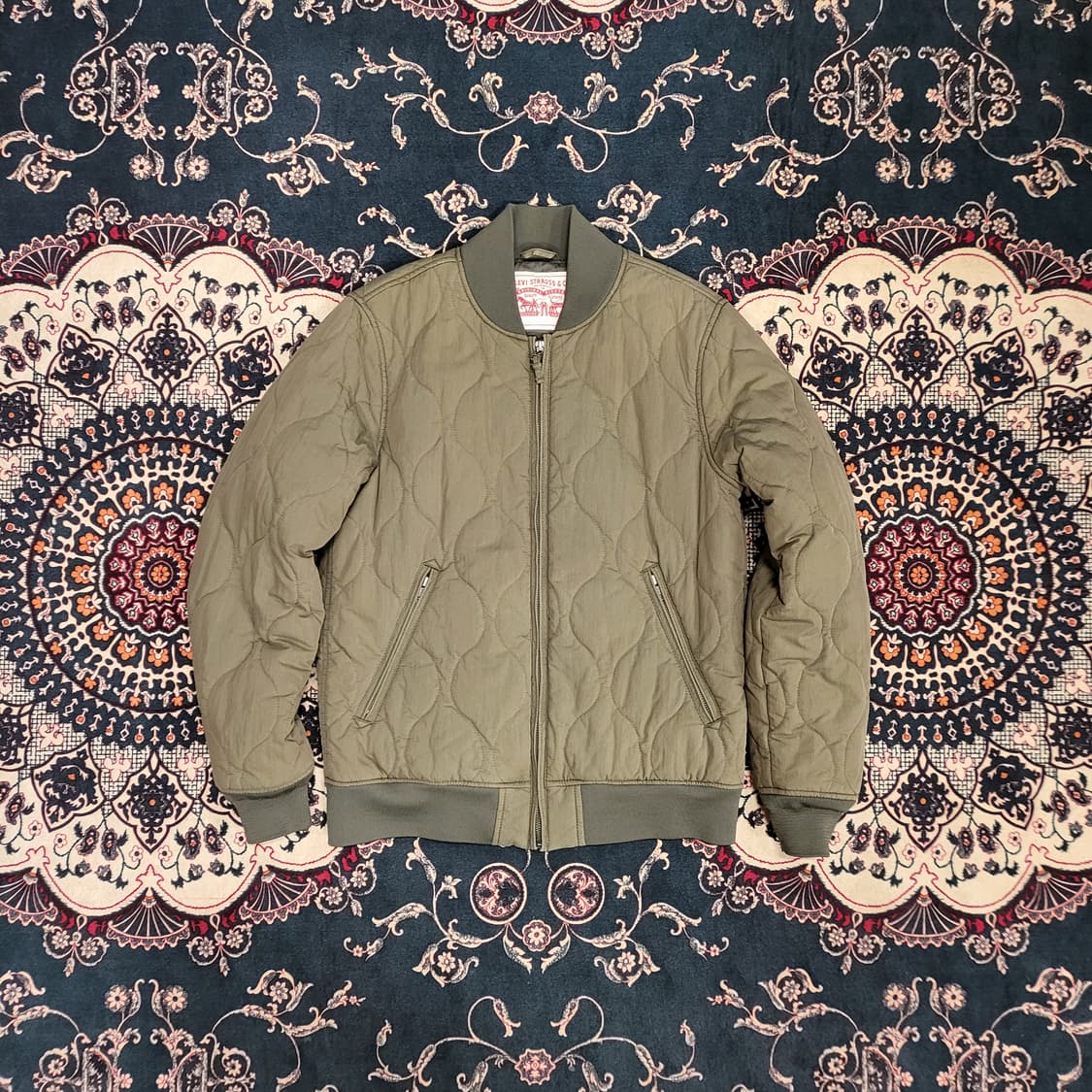 리바이스 퀄팅 봄버 자켓 (S) 상품이미지1