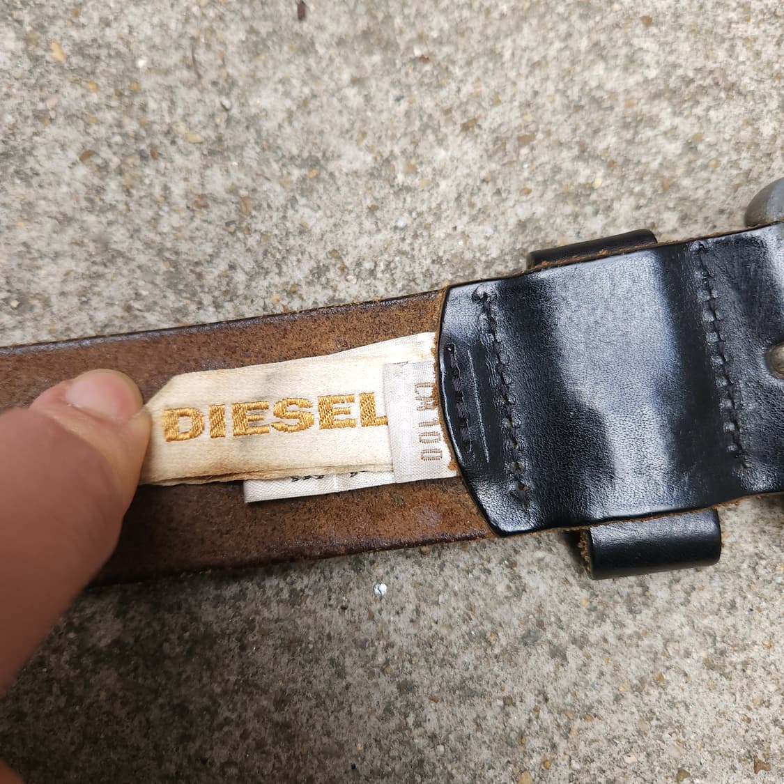 [OS] DIESEL 레더 벨트 상품이미지5