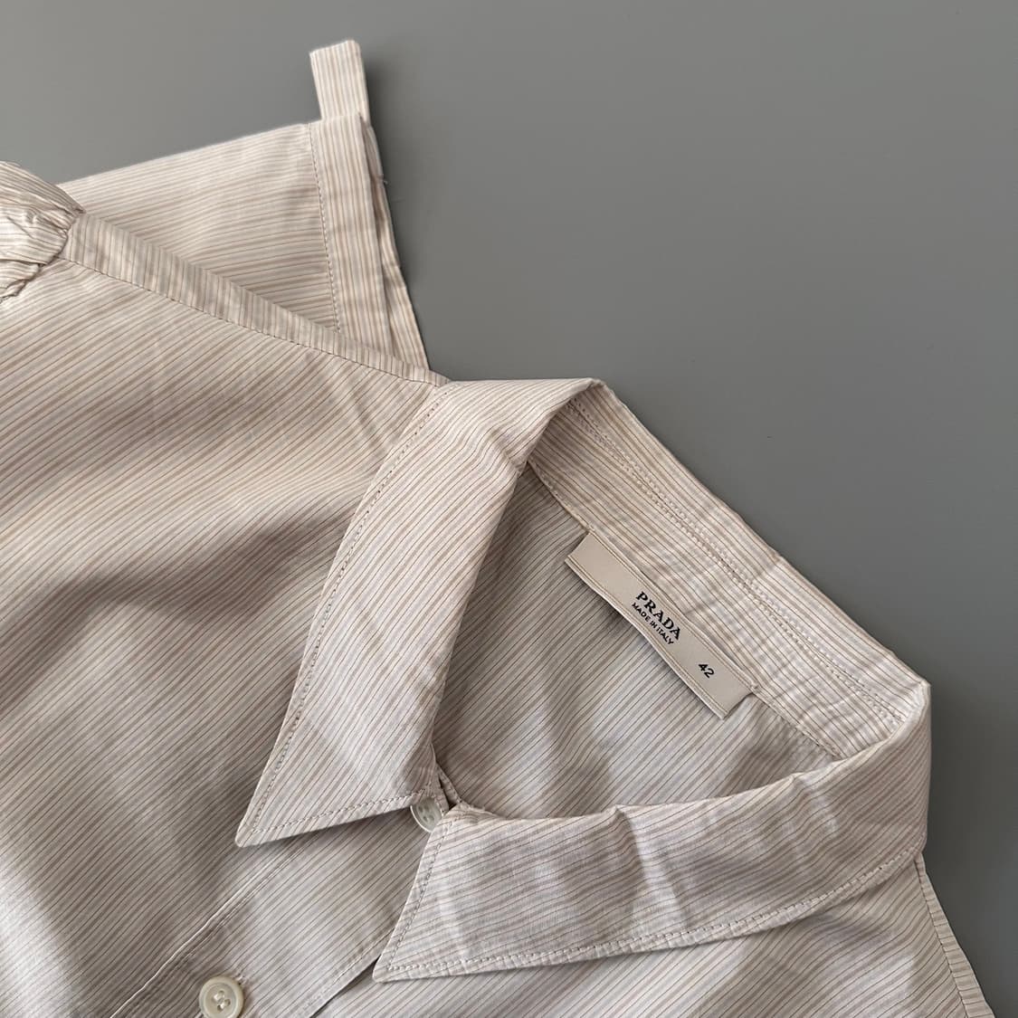 프라다 prada 실크 반팔 셔츠 상품이미지6