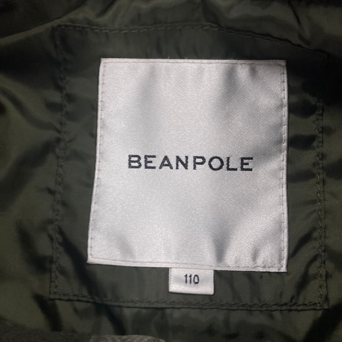 빈폴 카키 컬러 스몰 로고 퀼팅 자켓 상품이미지3