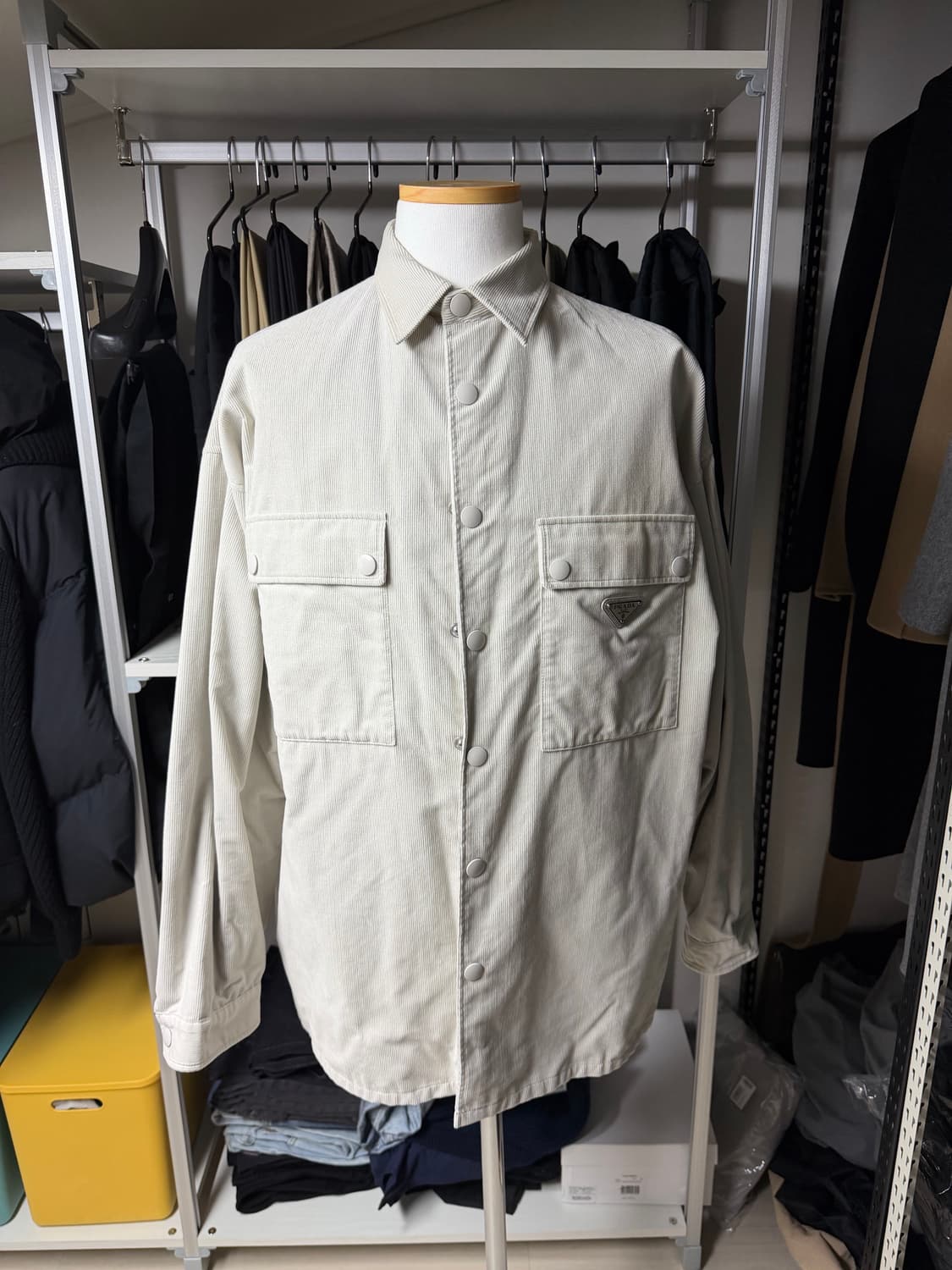 프라다 코듀로이 셔츠점퍼S (100-105) 상품이미지1