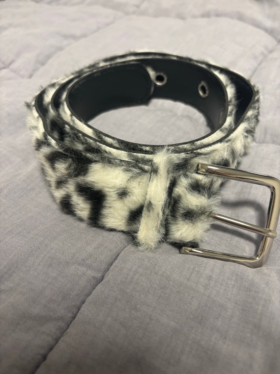 빈티지 화이트 레오파드 호피벨트 상품이미지1